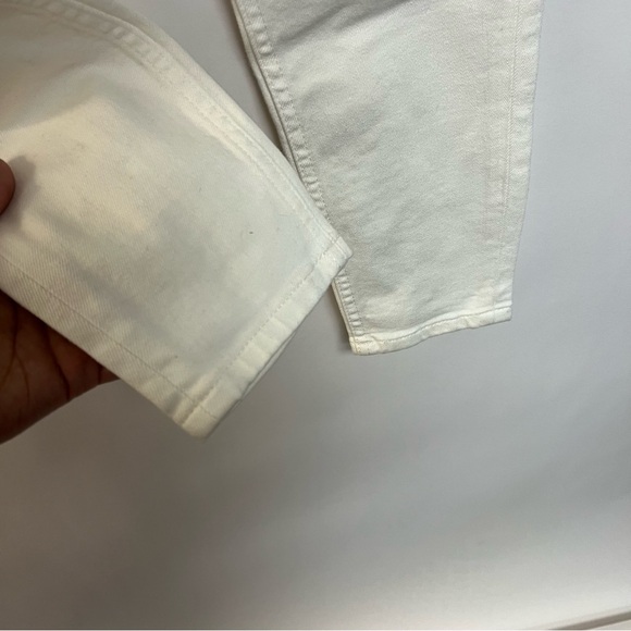 NWT Everlane White Mid Rise Skinny Jeans Blanc High Rise Waist Size 23 TALL $128 - Picture 9 of 12